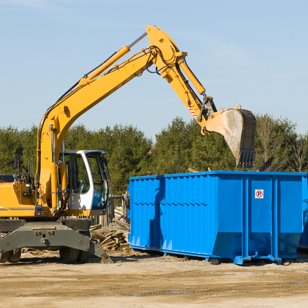 what are the rental fees for a residential dumpster in Potomac Park